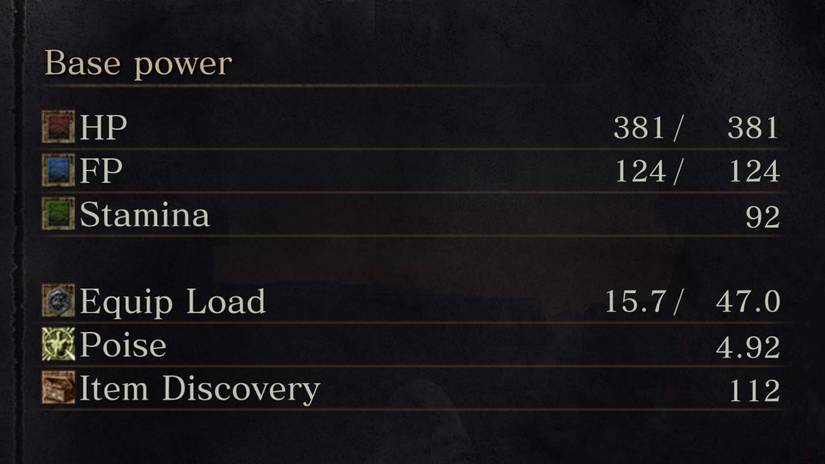 Every item on Dark Souls 3's intimidating Status screen, explained