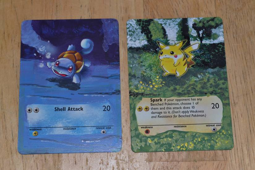 This college student turns Pokmon cards into handpainted art This college student turns Pokmon cards into handpainted art