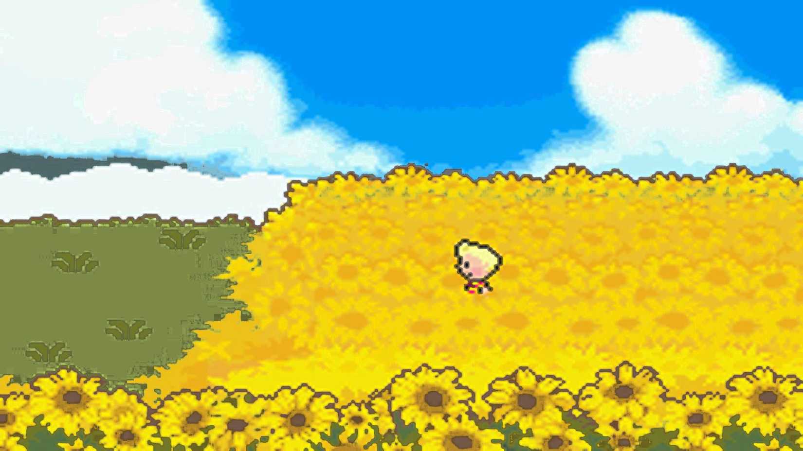 A serene floral scene from Mother 3
