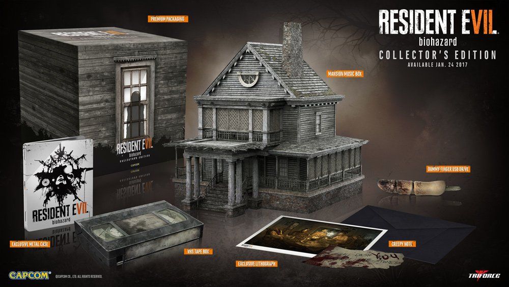 Resident Evil 7's $179.99 collector's edition comes with a mansion