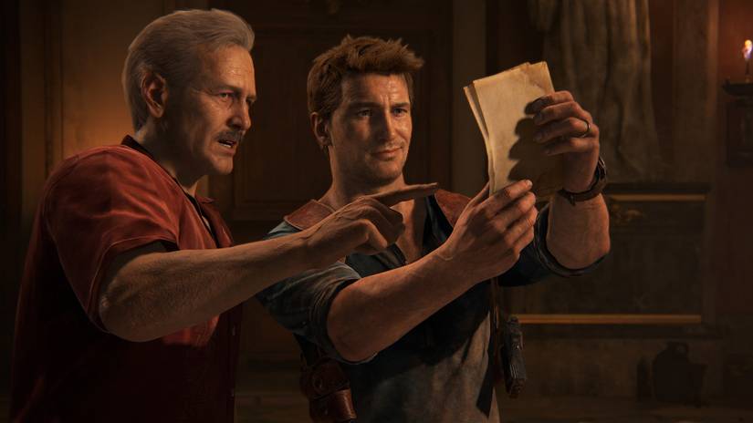 Uncharted 4: A Thief’s End - Sully and Nate examine documents