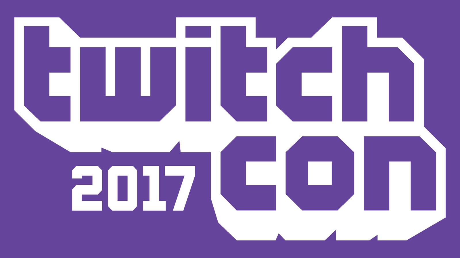 TwitchCon 2017 logo, white on purple