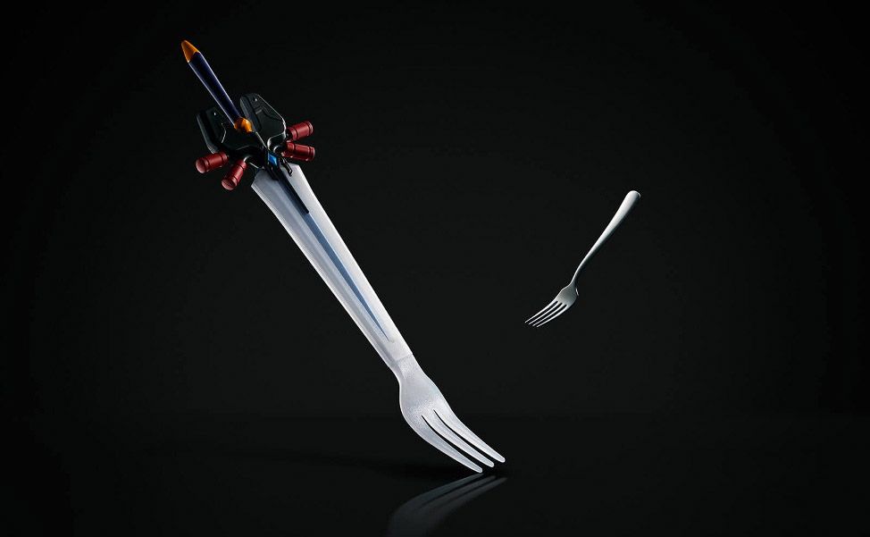 The Cup Noodle people are making this really good Final Fantasy fork