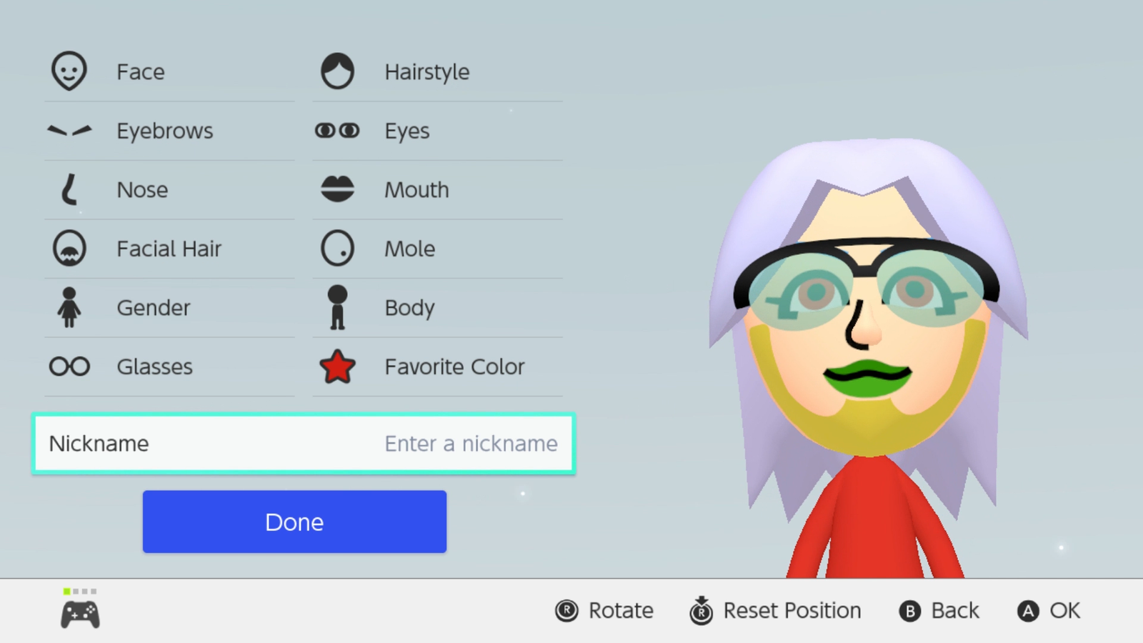 Nintendo Switch’s Mii editor gets colorful