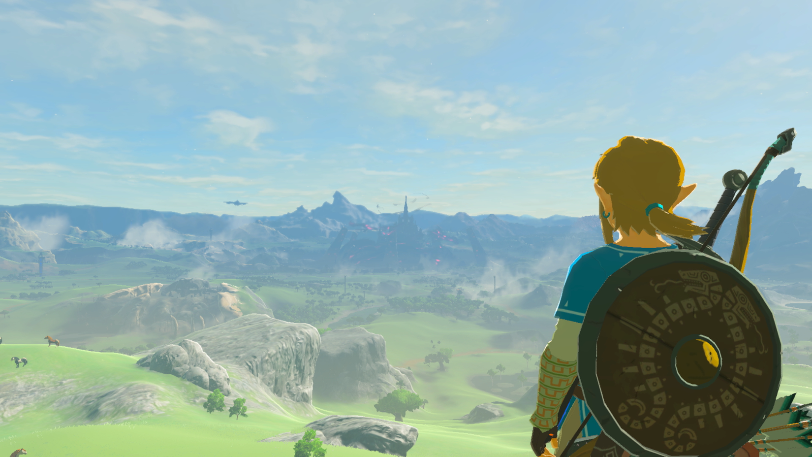  Breath of the Wild - Link taking in a vista