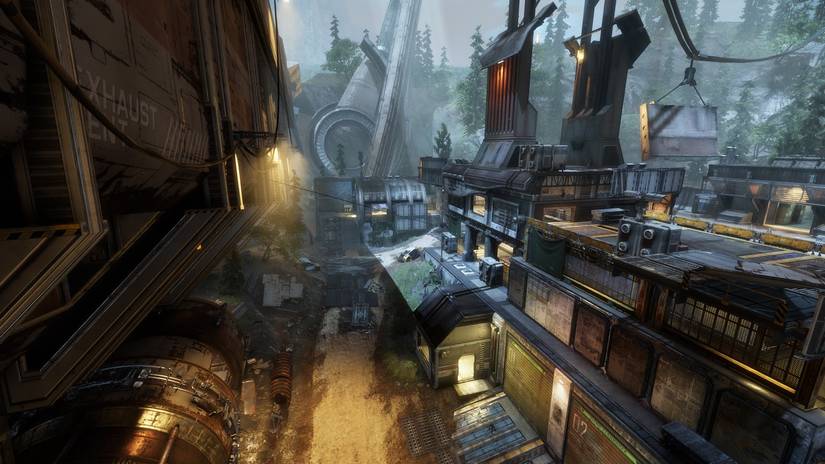 A screenshot taken while playing Titanfall 2's Relic map