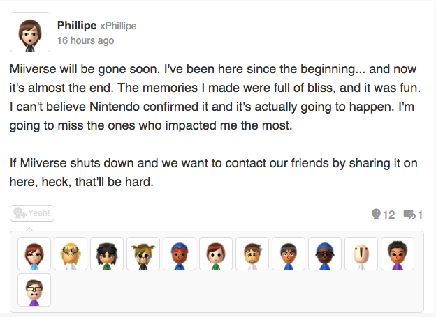 Datamined Wii U update sends fear into Miiverse fans’ hearts