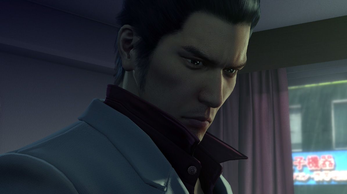 This image from Yakuza Kiwami shows off the face of main character Kazuma Kiryu.