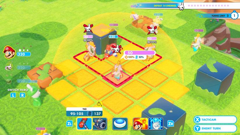 Mario Rabbit Combat Mario + Rabbids Kingdom Battle guide: How to win when it gets tough
