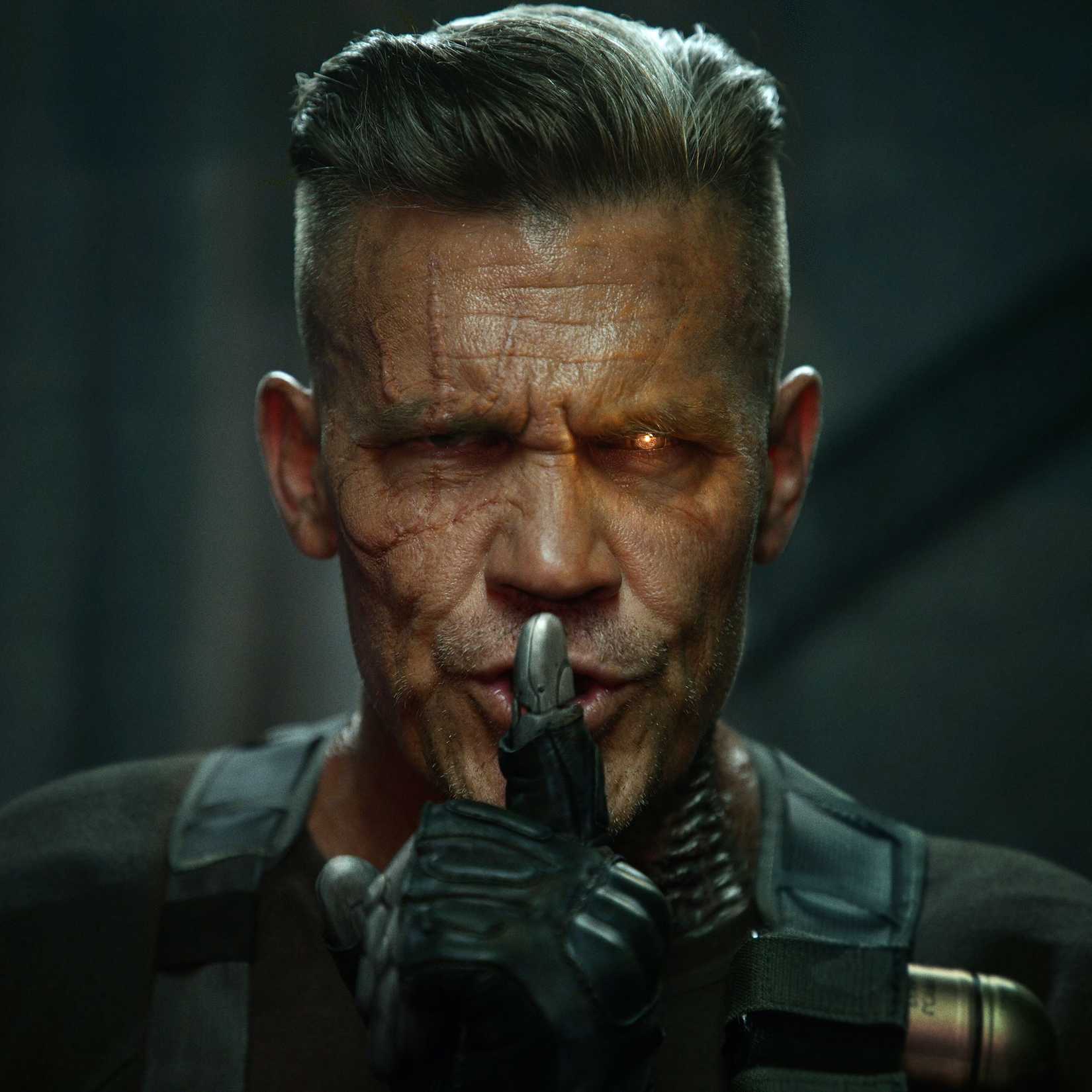 Josh Brolin as Cable in Deadpool 2.