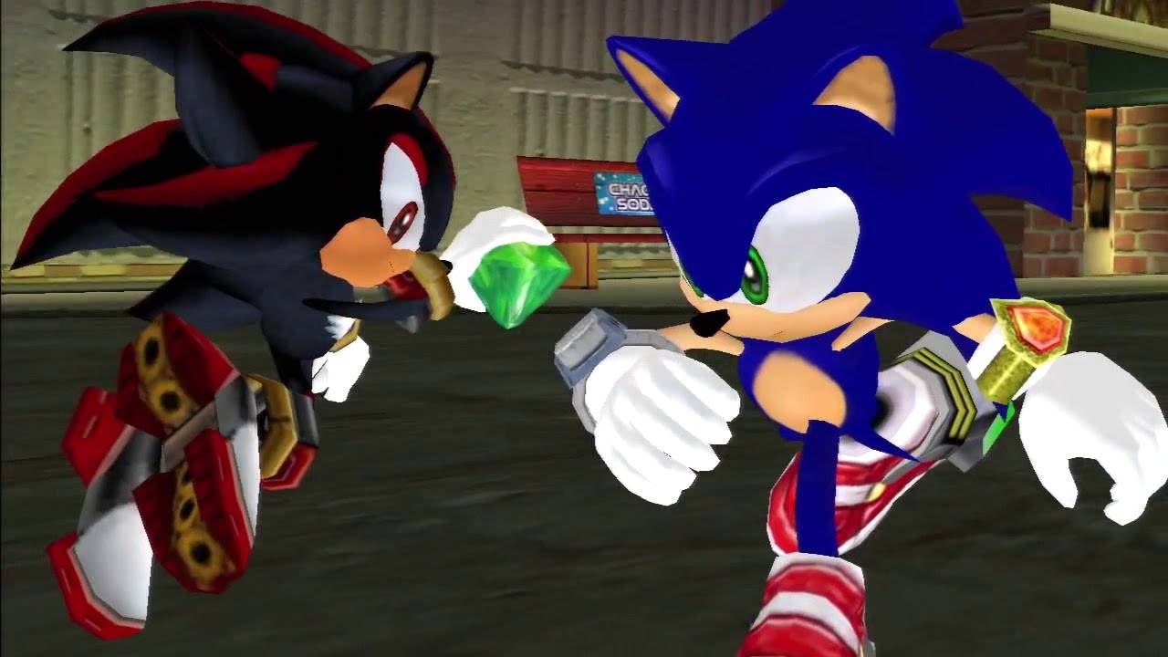sonic and shadow from sonic adventure 2