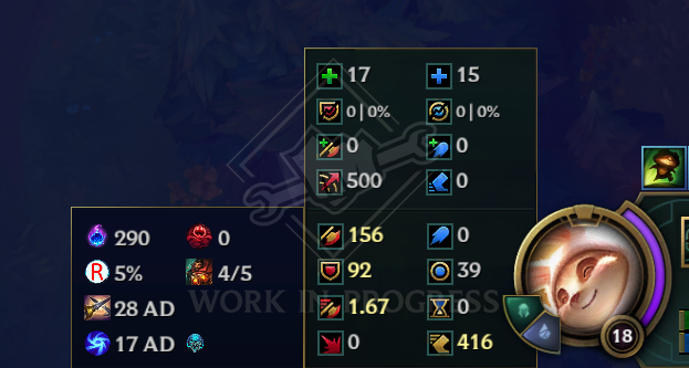 The new rune UI tracks your stats and keeps you informed
