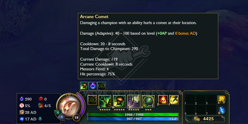 The new rune UI tracks your stats and keeps you informed
