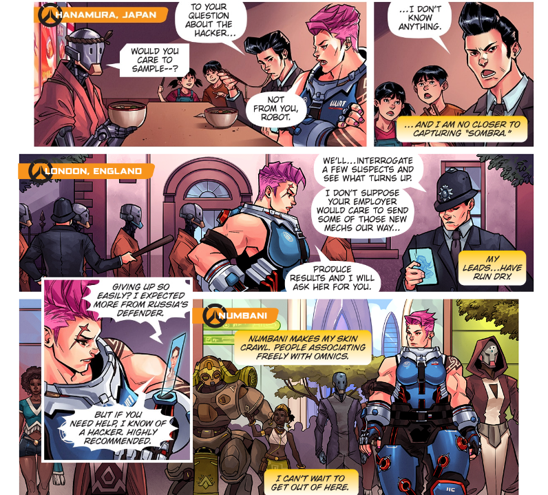The latest Overwatch comic, Searching, stars Zarya and Sombra