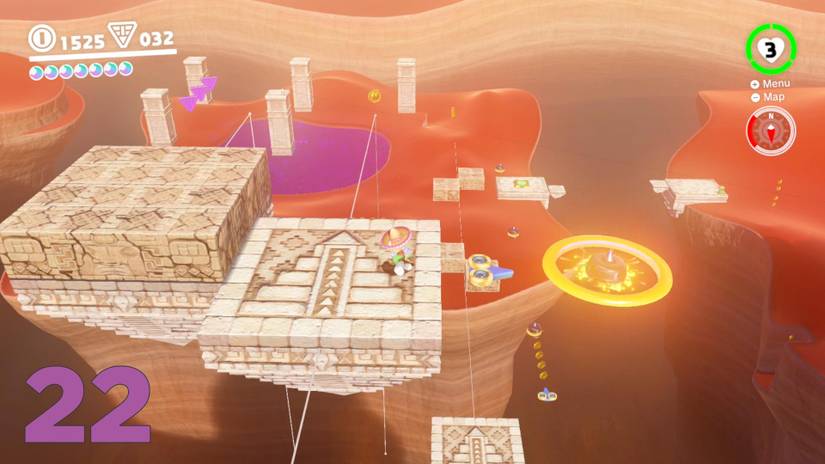 Super Mario Odyssey guide: Sand Kingdom all purple coin locations