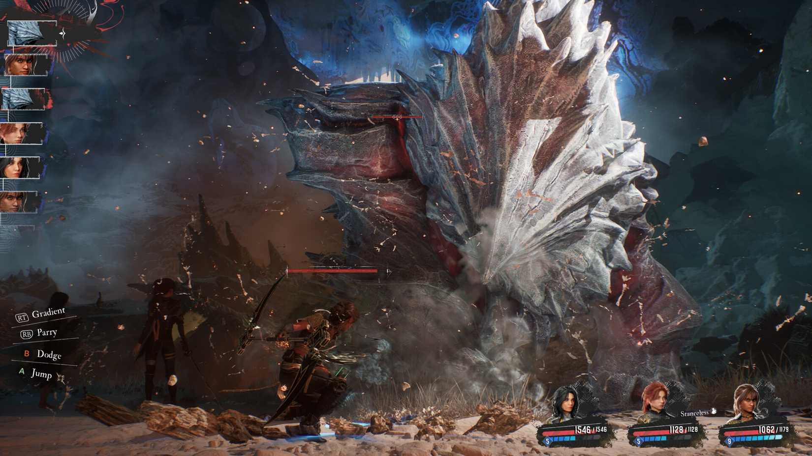 Sciel battling a Nevron in Clair Obscur: Expedition 33.