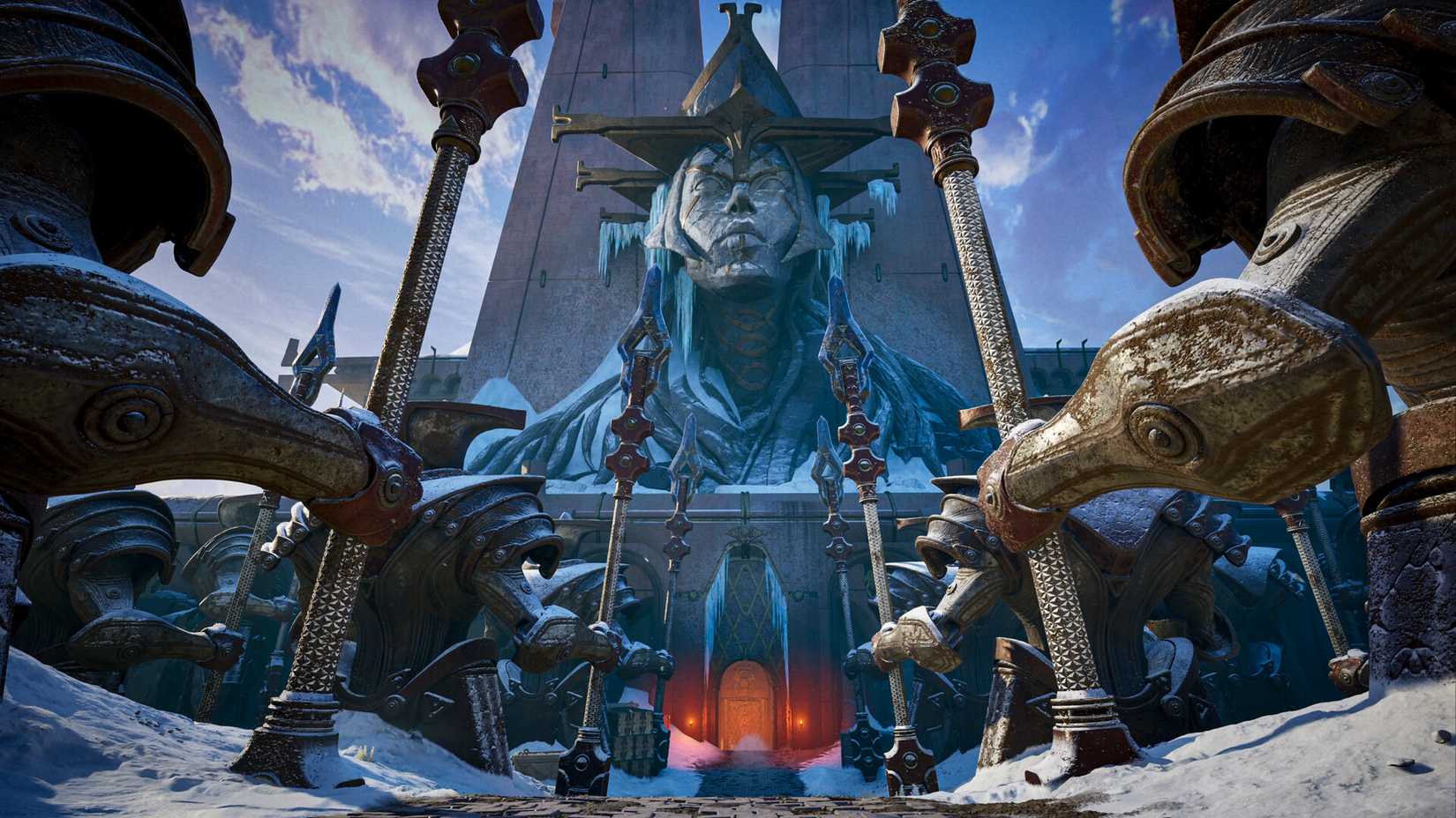 A frosty base in a screenshot from Highguard